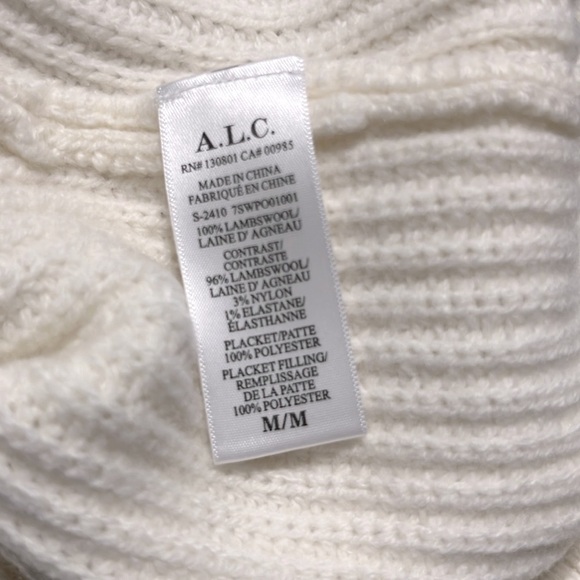 A.L.C Griffen Half-Zip Sweater $495 Size M - Picture 7 of 11